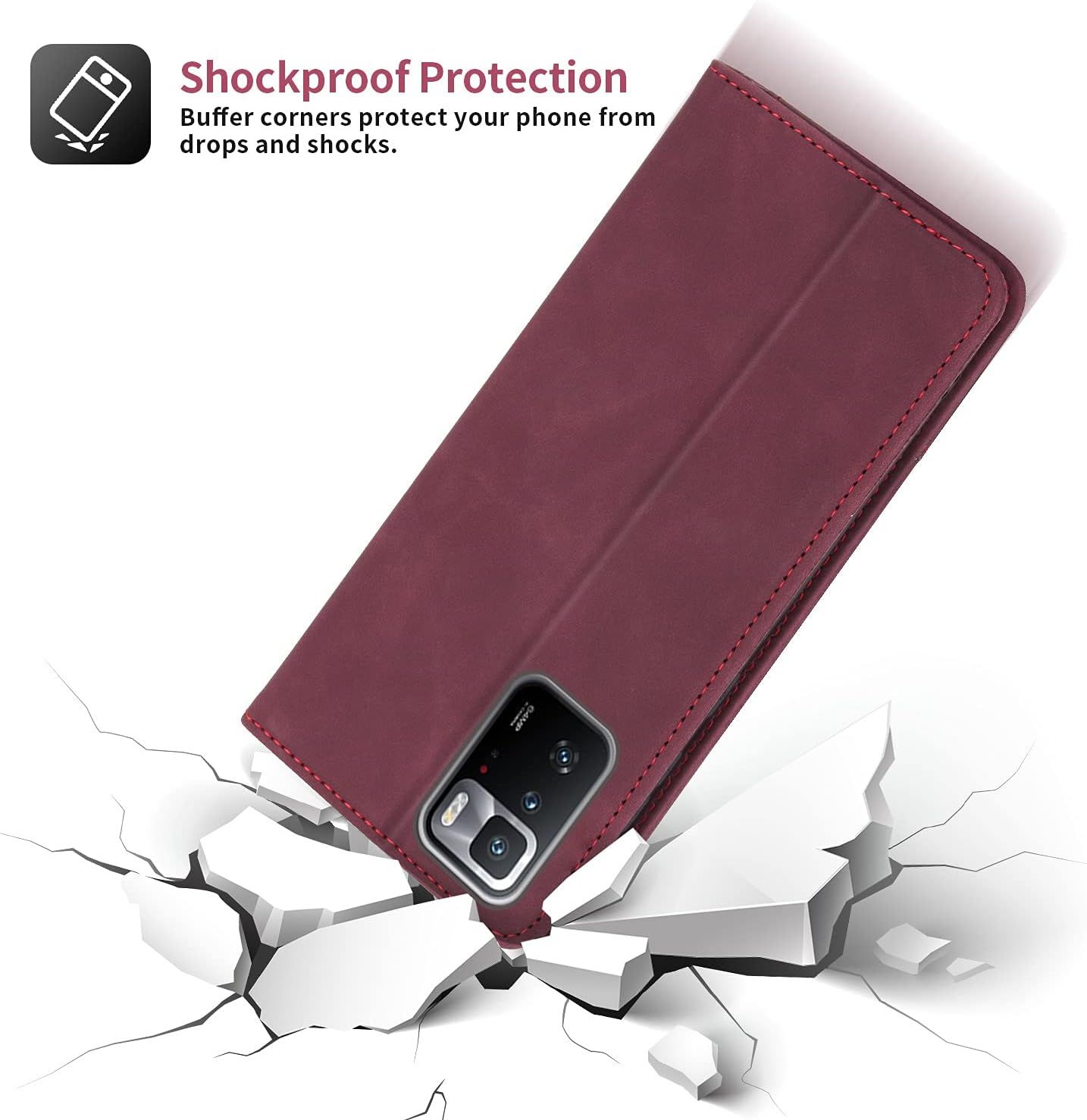 Coque Samsung Galaxy Note10 Plus Housse Etui Flip Kickstand ... - 4