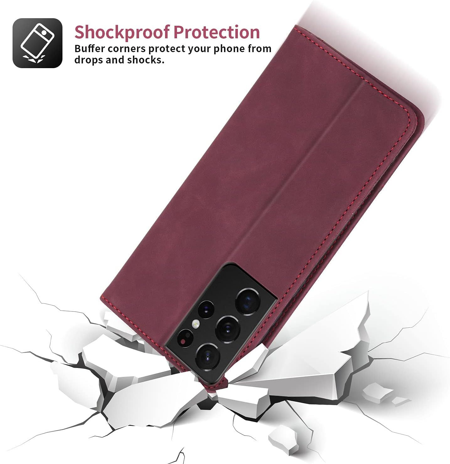 Coque Samsung Galaxy Note20 Ultra Housse Etui Flip Kickstand... - 3