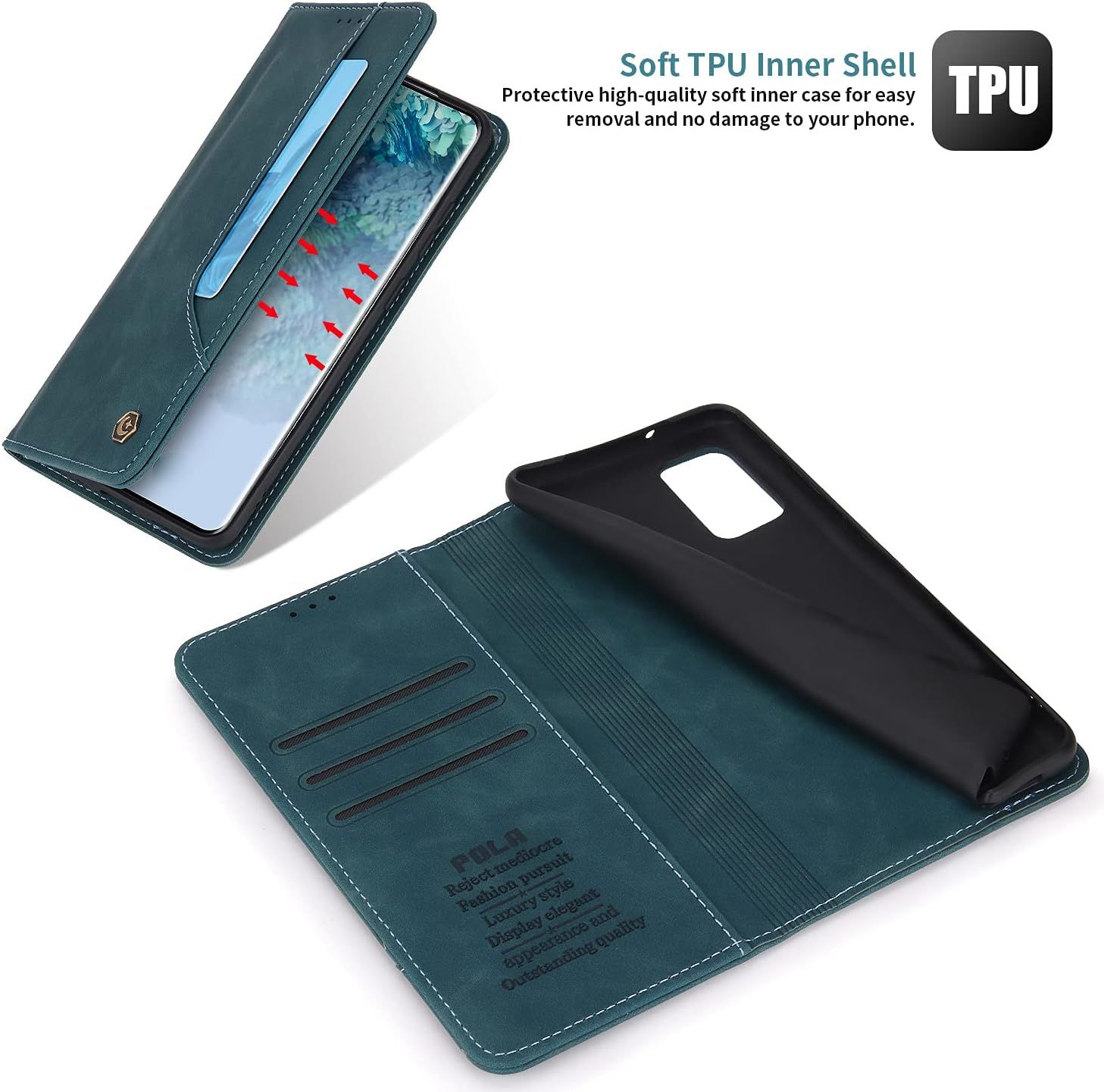 Coque Samsung Galaxy Note10 Plus Housse Etui Flip Kickstand ... - 3