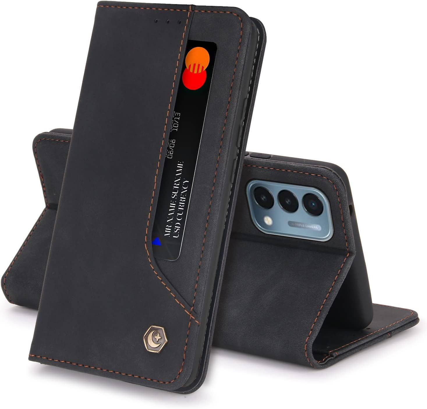 Coque Oneplus Nord N200 5g Housse Etui Flip Kickstand Suppor...