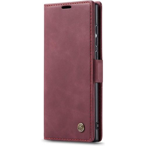 Coque Compatible Avec Samsung Galaxy Note10 Lite/M60s/A81,Coque Rabat Cuir Avec Magnetique,Housse Protection Portefeuille Etui Cartes Stand Fonction (Rouge)