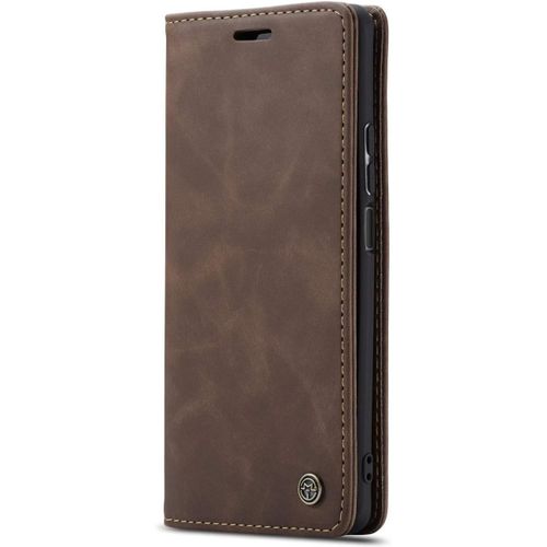 Coque Compatible Avec Iphone 5/5s/Se,Coque Rabat Cuir Avec Magnetique,Housse Protection Portefeuille Etui Cartes Stand Fonction (Cafe)