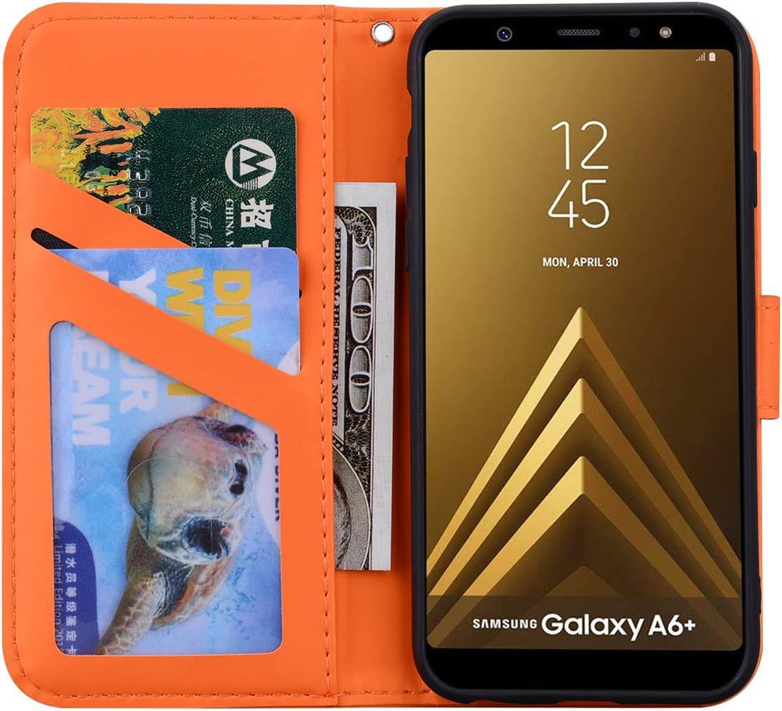 Coque Samsung Galaxy A6 Plus 2018,Housse En Cuir 3d Grenouil... - 4