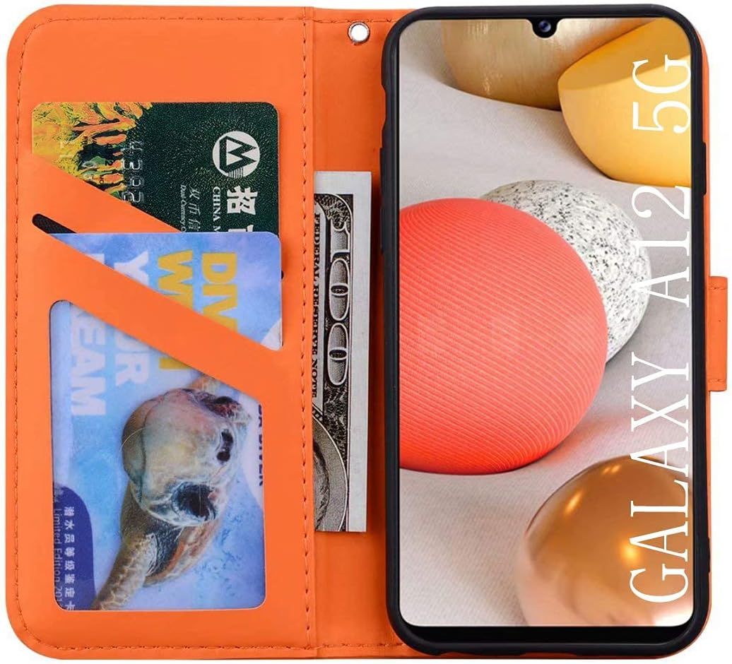 Coque Samsung Galaxy A12 5g,Housse En Cuir 3d Grenouille Des... - 2