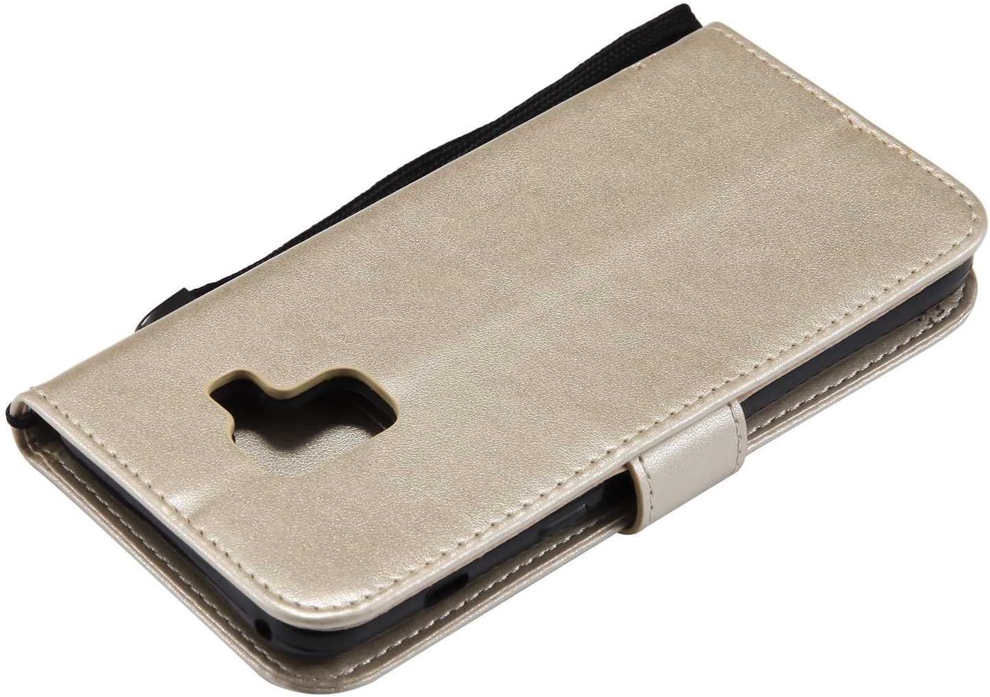 Coque Pour Galaxy A8 2018, Etui En Cuir Pu Portefeuille, Ant... - 5