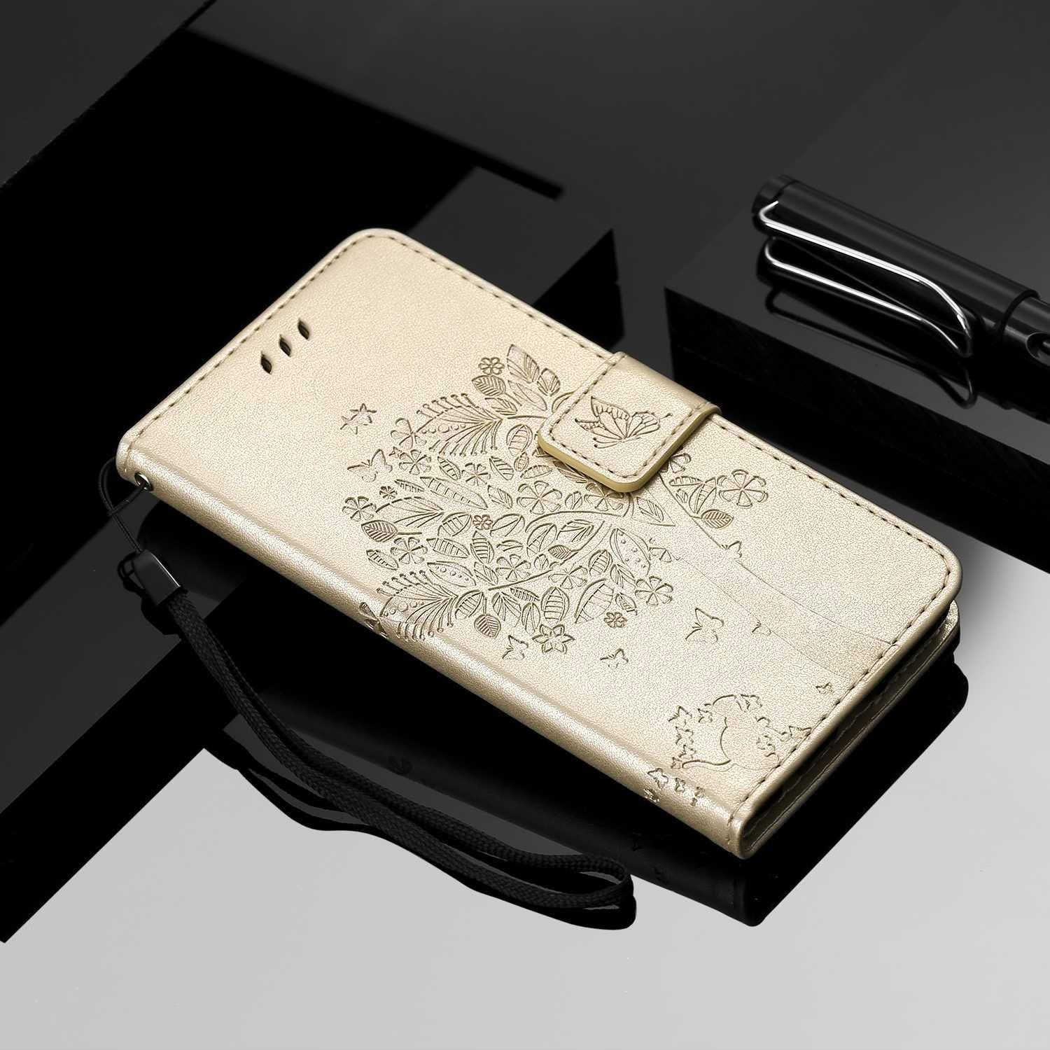 Coque Pour Galaxy A8 2018, Etui En Cuir Pu Portefeuille, Ant... - 6
