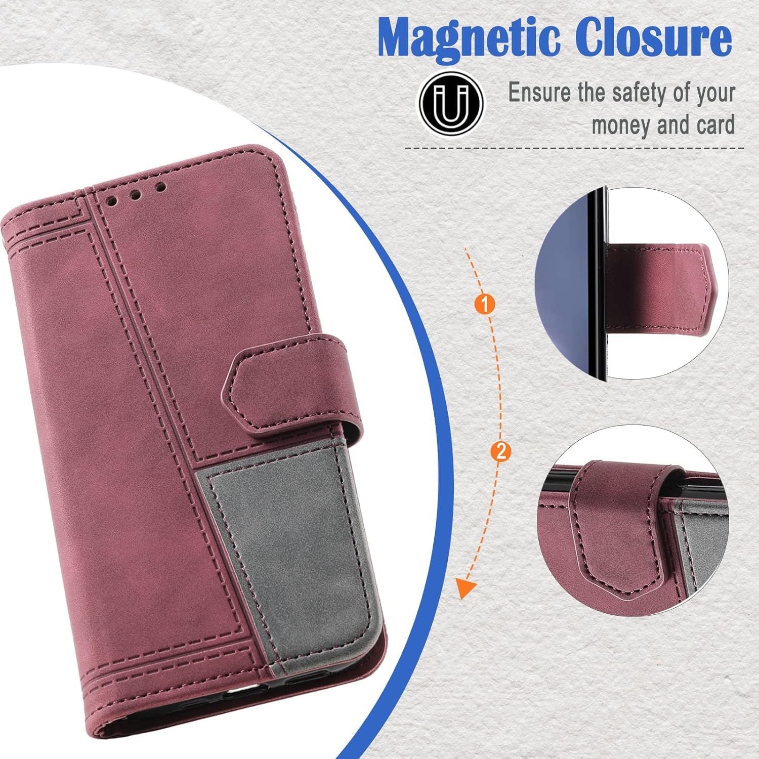 Coque Compatible Avec Oppo Realme 7 Pro, Portefeuille Housse... - 4