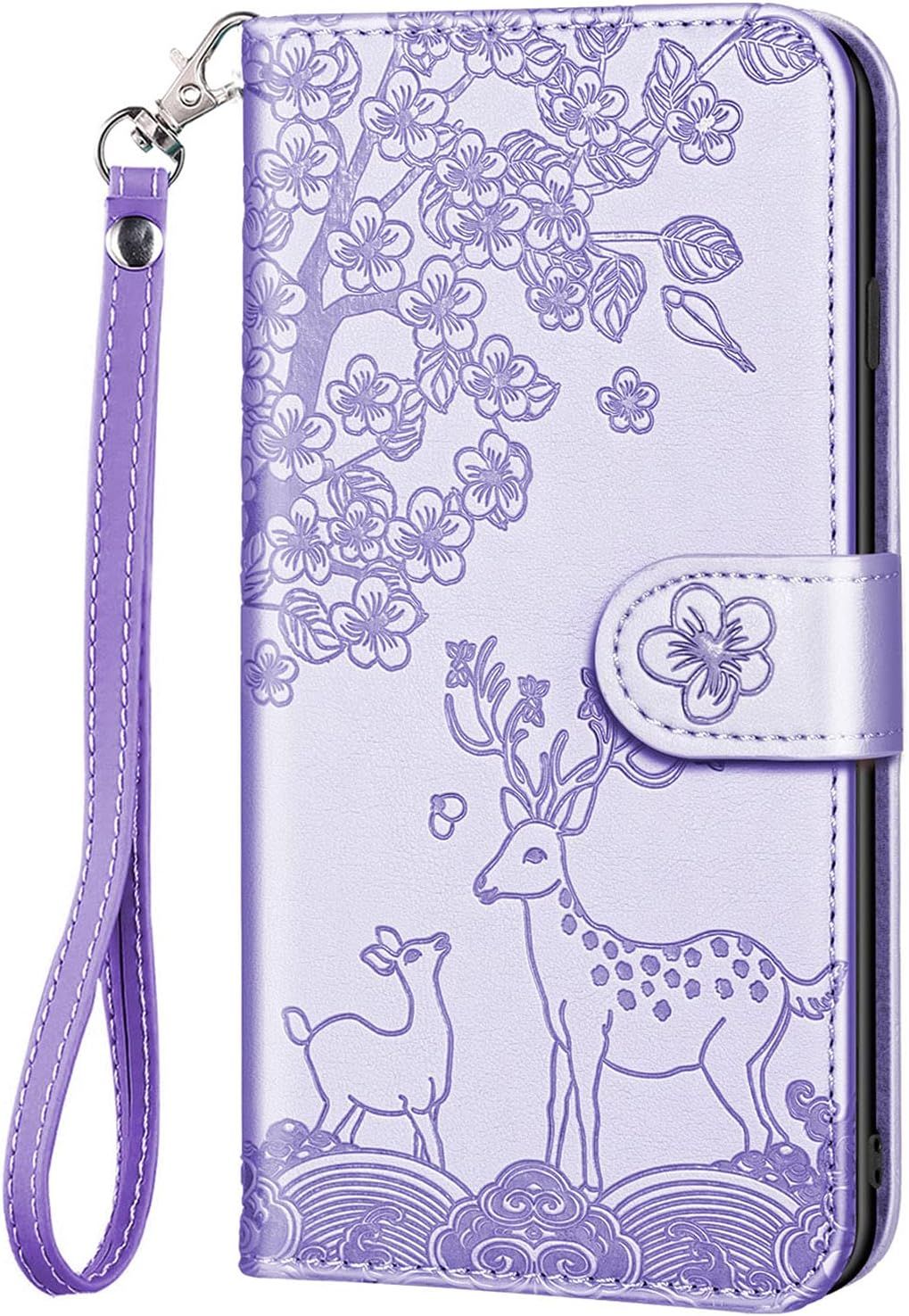 Coque Pour Iphone 12 Pro Max, Fleur Cerf Sika Animaux Motif ...