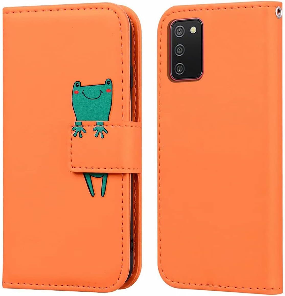 Coque Samsung Galaxy A02s,Housse En Cuir 3d Grenouille Dessi...