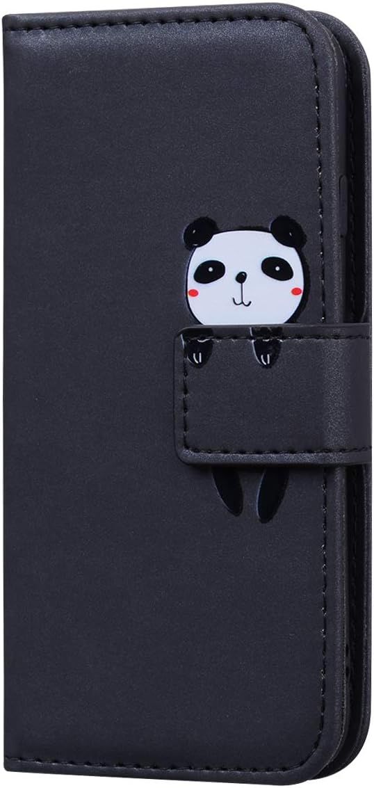 Coque Samsung Galaxy A6 Plus 2018,Housse En Cuir 3d Panda De... - 2