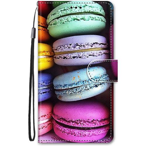 Coque Pour Honor X6 / Honor X8 5g / Honor 70 Lite Cuir Antichoc Avec Support Clapet Design Motif Dr?Le Etui Bumper Kickstand Case Cover Housse Fille Femme Homme Portefeuille - Macaron