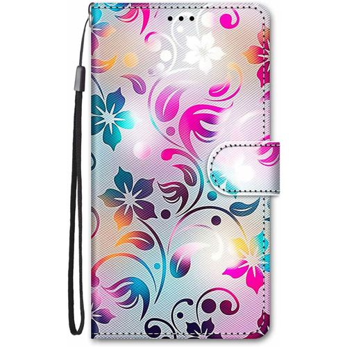 Coque Pour Honor X6 / Honor X8 5g / Honor 70 Lite Cuir Antichoc Avec Support Clapet Design Motif Dr?Le Etui Bumper Kickstand Case Cover Housse Fille Femme Homme Portefeuille - Feuille