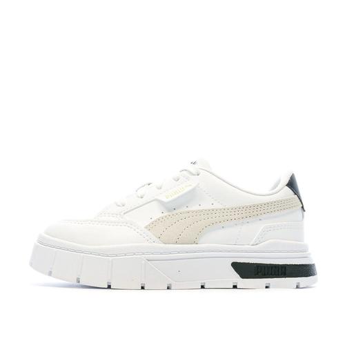 Baskets Blanche/beige Fille Puma Mayze Stack