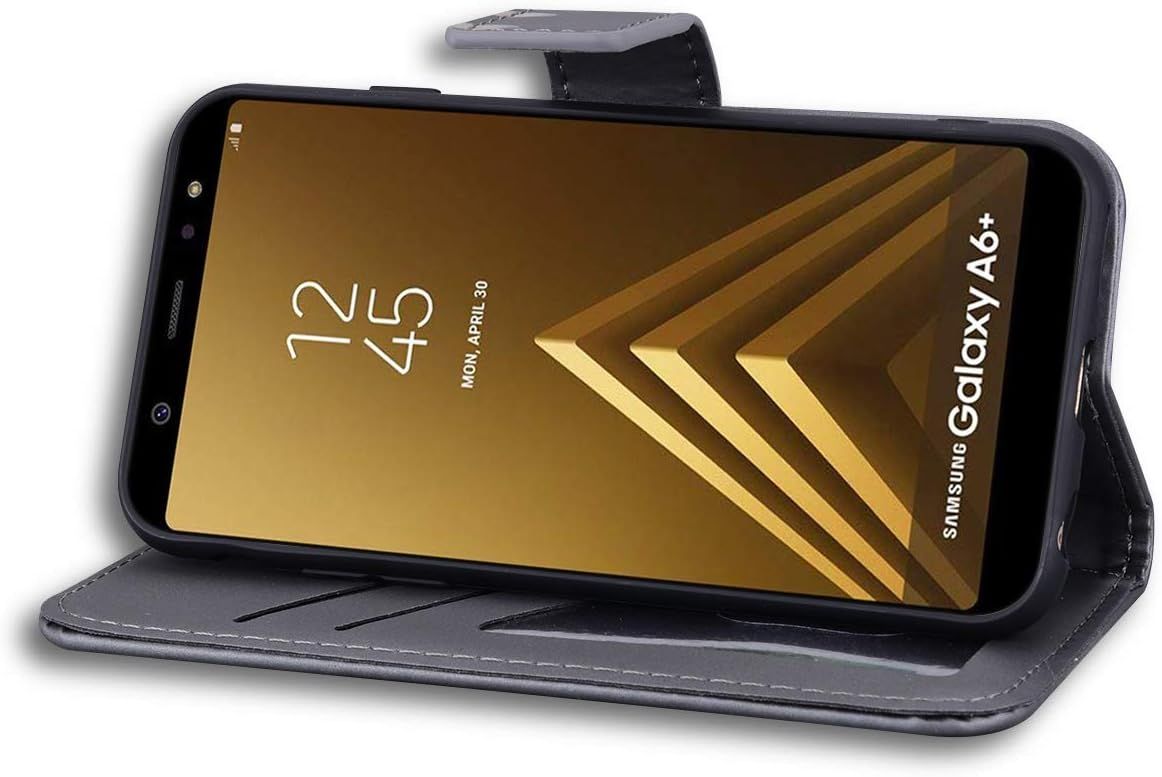 Coque Samsung Galaxy A6 Plus 2018,Housse En Cuir 3d Ours Des... - 6