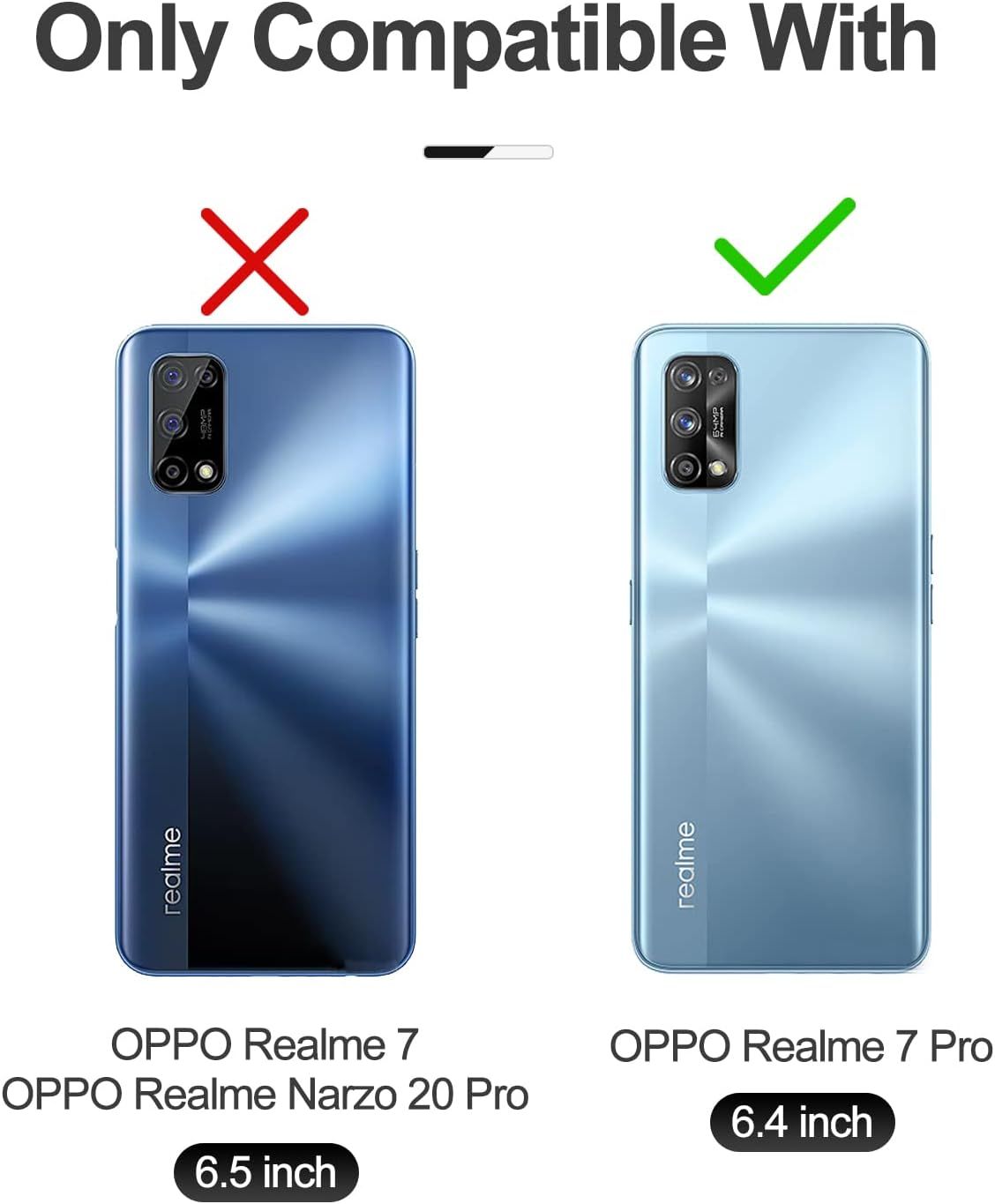 Coque Compatible Avec Oppo Realme 7 Pro, Portefeuille Housse... - 2