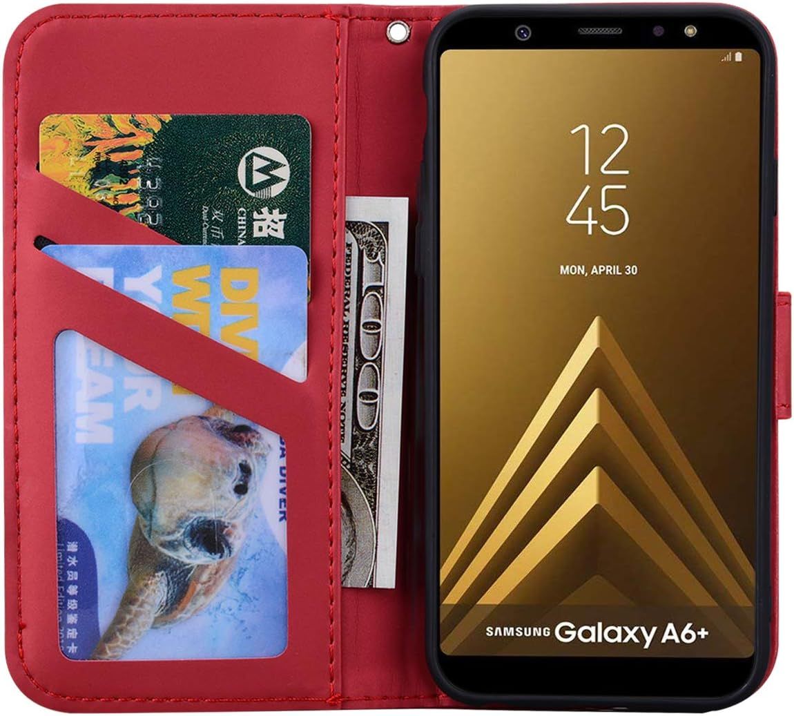Coque Samsung Galaxy A6 Plus 2018,Housse En Cuir 3d Lapin De... - 4