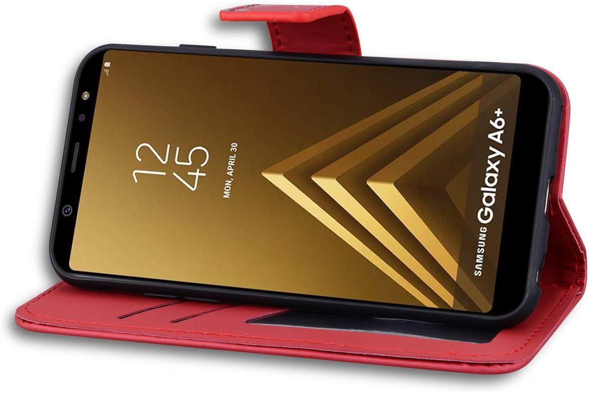 Coque Samsung Galaxy A6 Plus 2018,Housse En Cuir 3d Lapin De... - 6