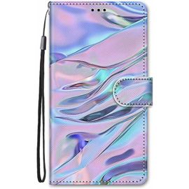 Coque Pour Honor 90 Lite 5g Cuir Antichoc Avec Support Clapet Design Silicone Motif Dr?Le Etui Bumper Kickstand Case Cover Housse Fille Femme Homme Portefeuille - Violet