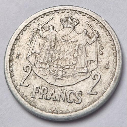 Pièce De Monnaie 2 Francs Louis Ii 1943 Monaco