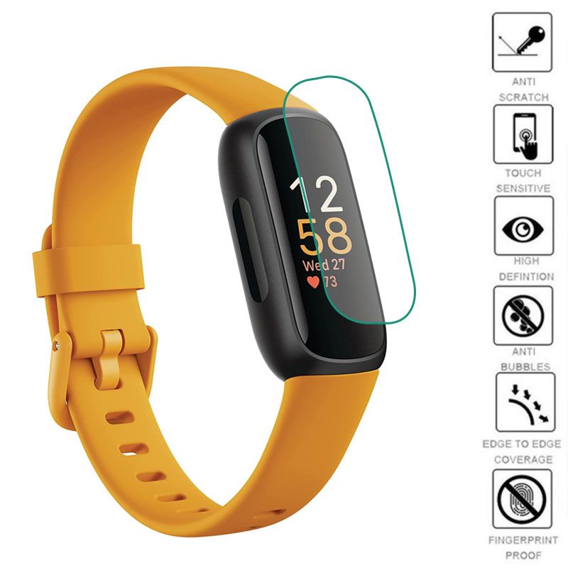 Film De Protection Transparent En Tpu Souple Pour Fitbit Inspire 3 Protecteur D'écran De Bracelet Intelligent Housse De Protection Smartband 5 Pièces