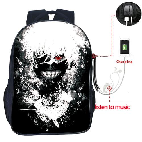 Tokyo Ghoul ? Sac à Dos Avec Chargeur Usb Pour étudiants Garçons Et Filles Sac à Dos De Voyage