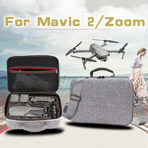 Etui Portable Antichoc Étanche Pour Dji Mavic 2 Pro / Zoom Et Accessoires, Taille: 29cm X 19.5cm X 12.5cm (Gris)-High-Tech Place