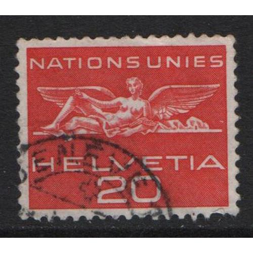 Suisse, Timbre-Poste De Service Y & T N° 365 Oblitéré Helvetia, 1955
