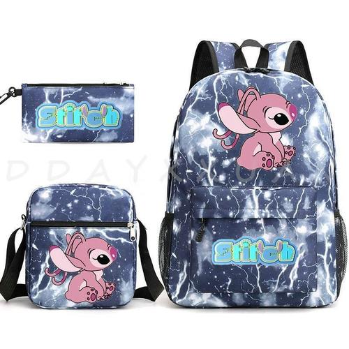 Sac à Dos Can O And Stitch Pour étudiants Cartable De Dessin Animé Pour Garçons Et Filles Sac De Voyage Pour Adolescents Hommes Et Femmes 03 Sr