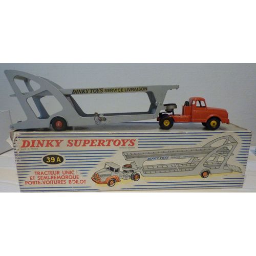 Tracteur Unic Et Semi Remorque Porte Voitures Boilot-Dinky Toys