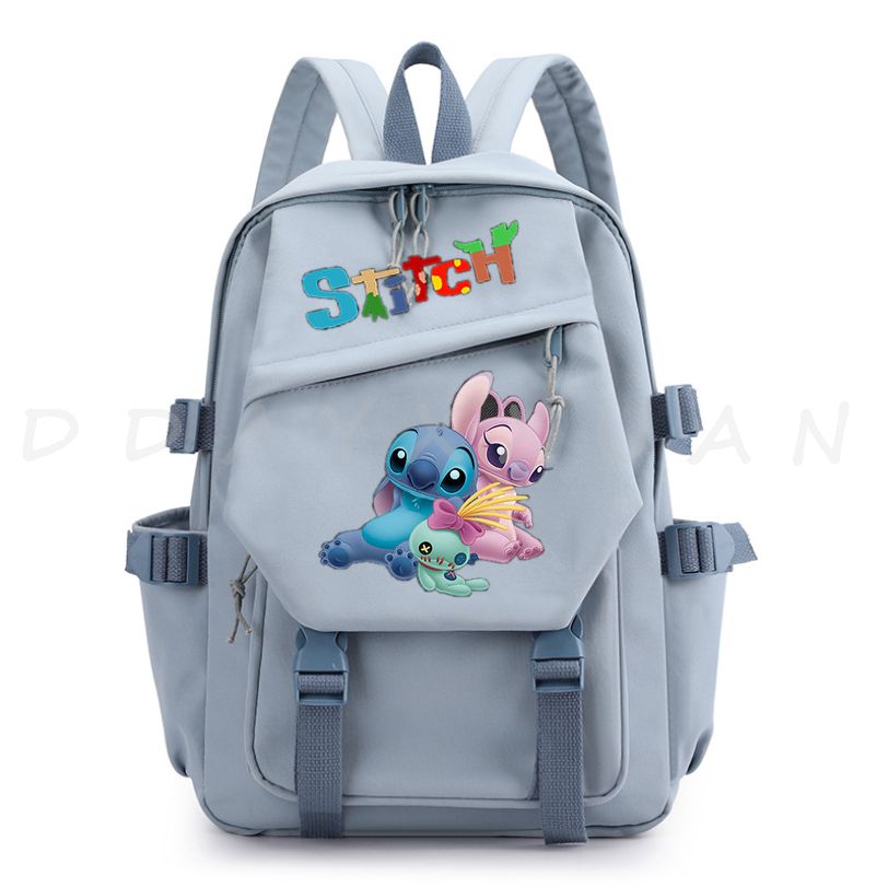 Sacs à Dos De Dessin Animé Can O Et Stitch Sacs Initiés à La Mode Cartable étudiant Coréen Sac Pour Ordinateur Portable étudiant Document Noir