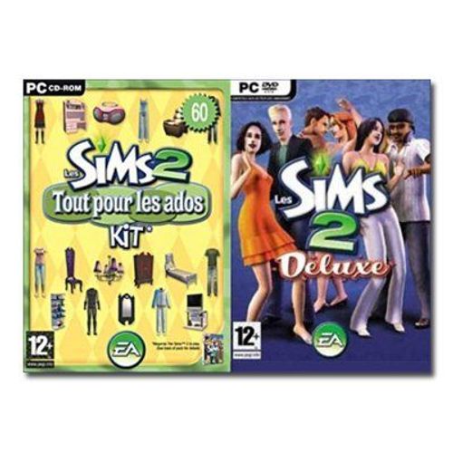 Les Sims 2: Deluxe - Ensemble Complet - 1 Utilisateur - Pc - Dvd - Win - Français - Avec Les Sims 2 Tout Pour Les Ados Kit