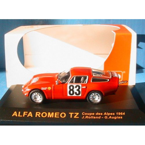 Alfa Romeo Tz #83 Coupe Des Alpes 1964 Rolland Augias Ixo Junior Cixj000024 1/43-Ixo
