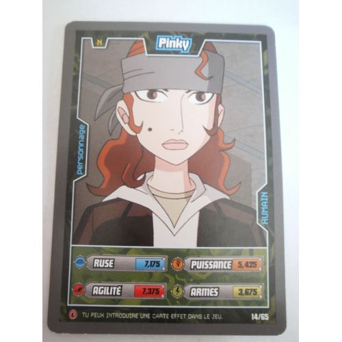 Carte Ben 10 Alien Aventures - Pinky 14/65 - Personnage Humain