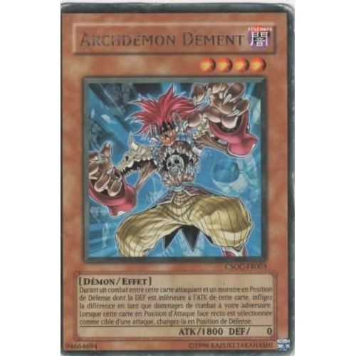 Carte Yu-Gi-Oh! "Archdémon Dément" Rare Csoc-Fr003