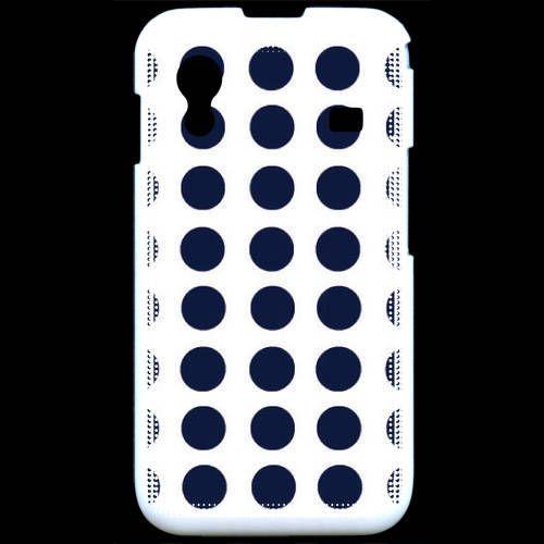 Coque  Samsung Ace S5830 Pois Bleu Marine