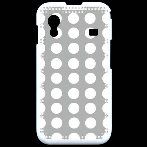 Coque  Samsung Ace S5830 Pois Gris & Blanc