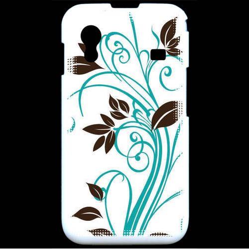 Coque  Samsung Ace S5830 Motif Floral Bleu Clair