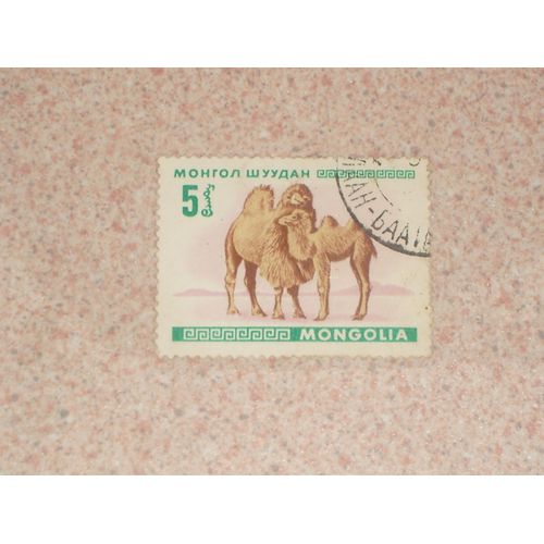 Timbre De Mongolie , 5 , Chameaux