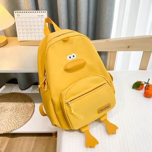 Sac D'École Maternelle Observateur Et Résistant à L'usure Pour Enfant Cartable De Voyage En Nylon En Forme De Canard Mignon