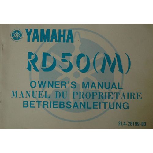Yamaha Rd50(M) Manuel Du Propriétaire