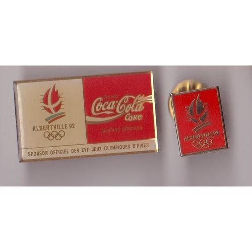 Pin's Coca Cola Albertville 92