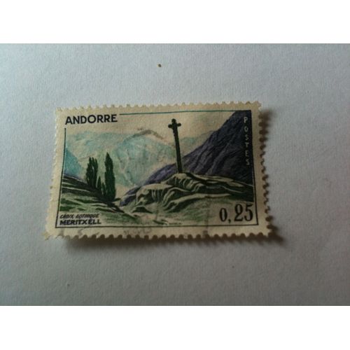 Timbre Croix Gothique Andorre