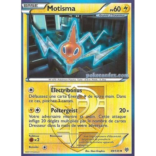 Carte Pokemon Motisma Tempete Plasma 49/135