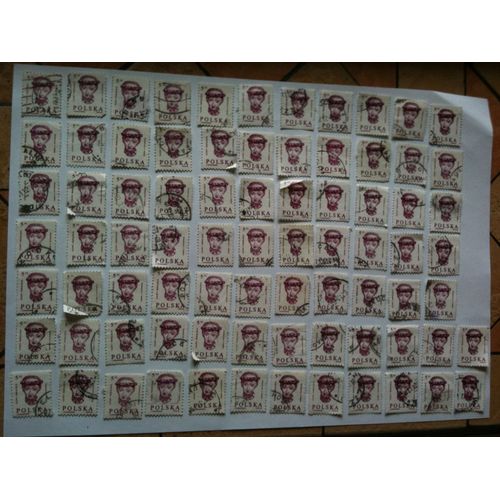 Lot De 79 Timbres Personnage Historique Pologne