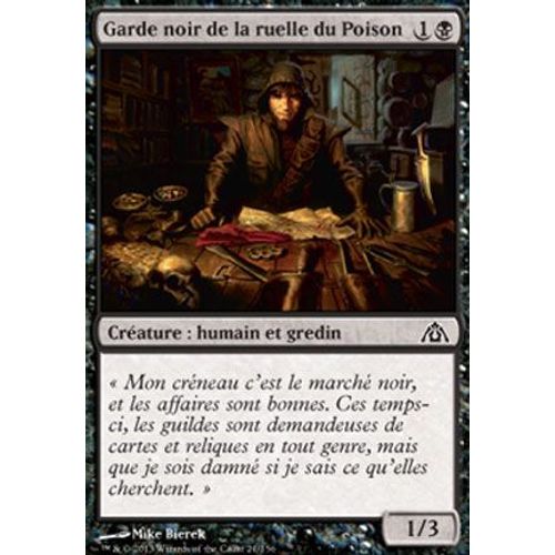 Garde Noir De La Ruelle Du Poison - Le Labyrinthe Du Dragon - C - Magic Mtg