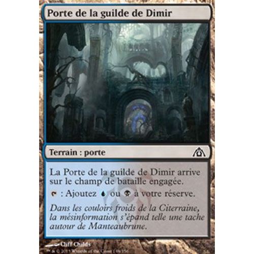 Porte De La Guilde De Dimir - Le Labyrinthe Du Dragon - C - Magic Mtg