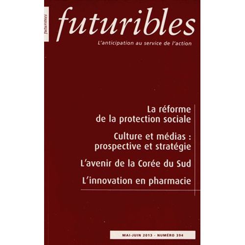 Futuribles N° 394, Mai-Juin 201