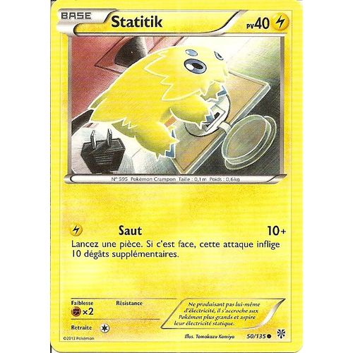 Carte Pokemon Statitik Tempete Plasma 50/135 Francaise