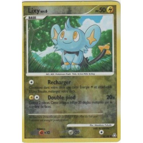 Carte Pokémon "Lixy Niv.6" Pv50 Holo Reverse 118/146