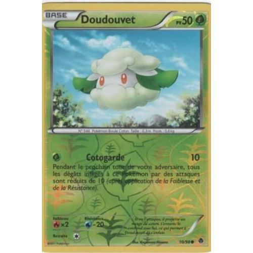 Carte Pokémon "Doudouvet" Pv50 Holo Reverse 10/98